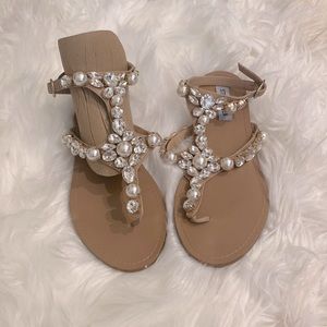 Steve Madden jeweled sandals.